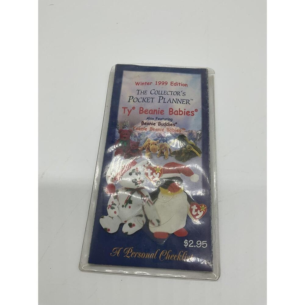 Vintage 1999 Ty Beanie Babies Collector Pocket Planner Checklist‎ Guide Foldout